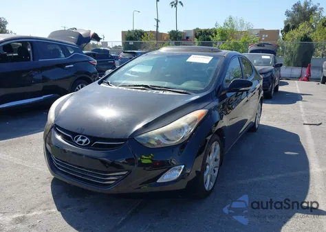 2012 Hyundai Elantra Limited (Ulsan Plant) из США, поврежденный, VIN KMHDH4AE3CU433803